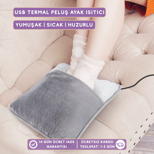 Termal Usb Peluş Ayak Isıtıcı