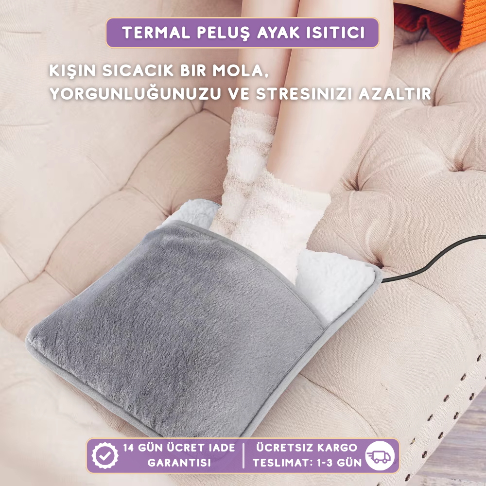 Usb Termal Peluş Ayak Isıtıcı